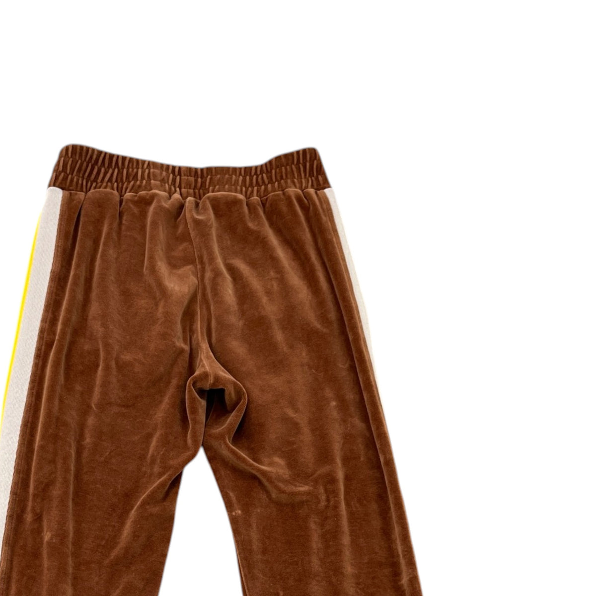 Women's Logo Print Velvet Joggers Brown Size S / UK 8 - Photo 2