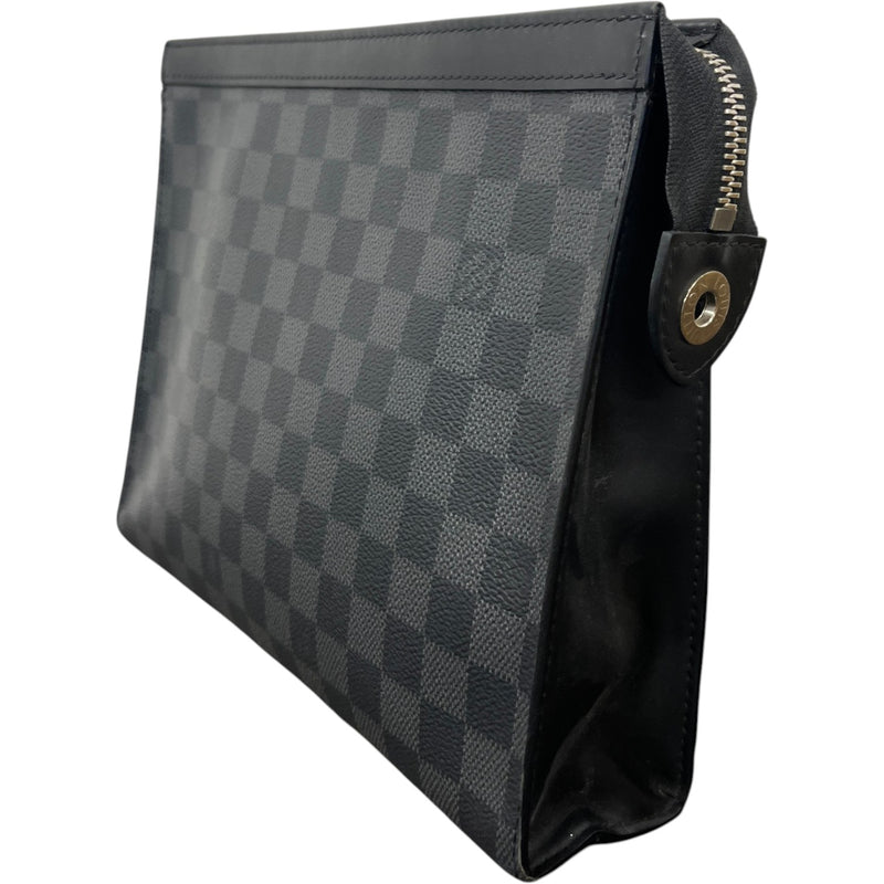 Men's Damier Graphite Pochette Voyage Mm Clutch Black