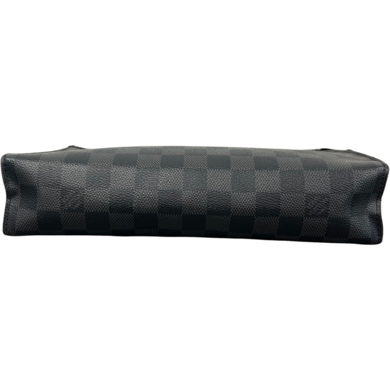 Men's Damier Graphite Pochette Voyage Mm Clutch Black