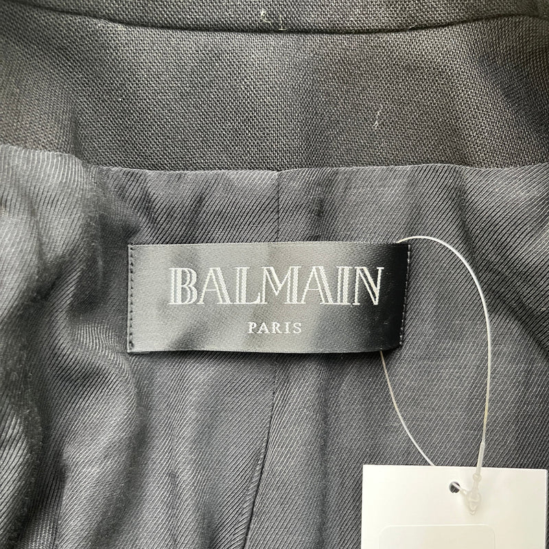 Women's Button Logo Double Breasted Blazer Jacket Black Size IT 36 / UK 4