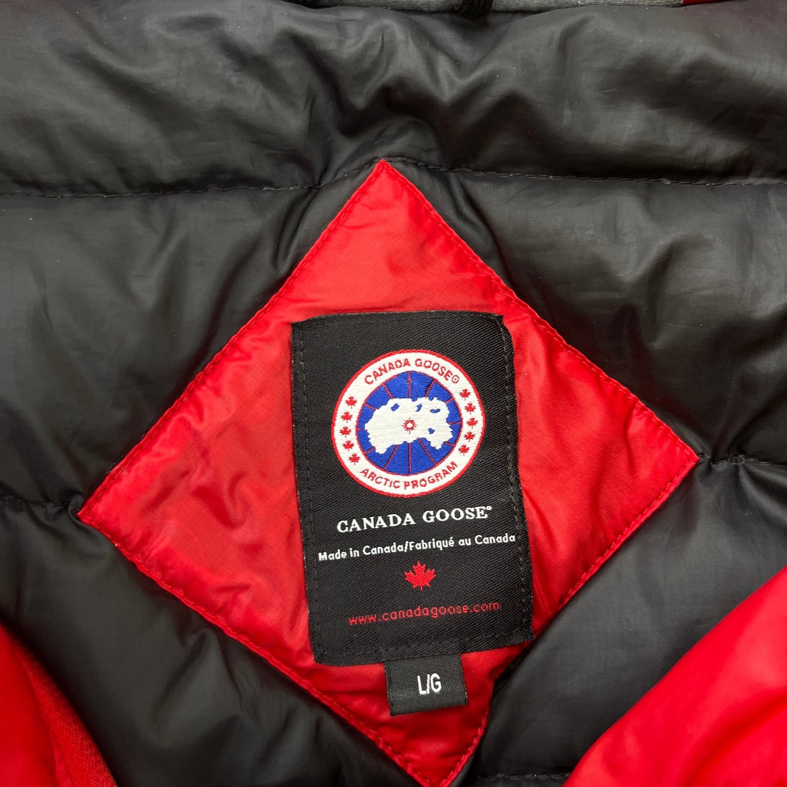 Men's Lodge Down Jacket Red Size L - Photo 6