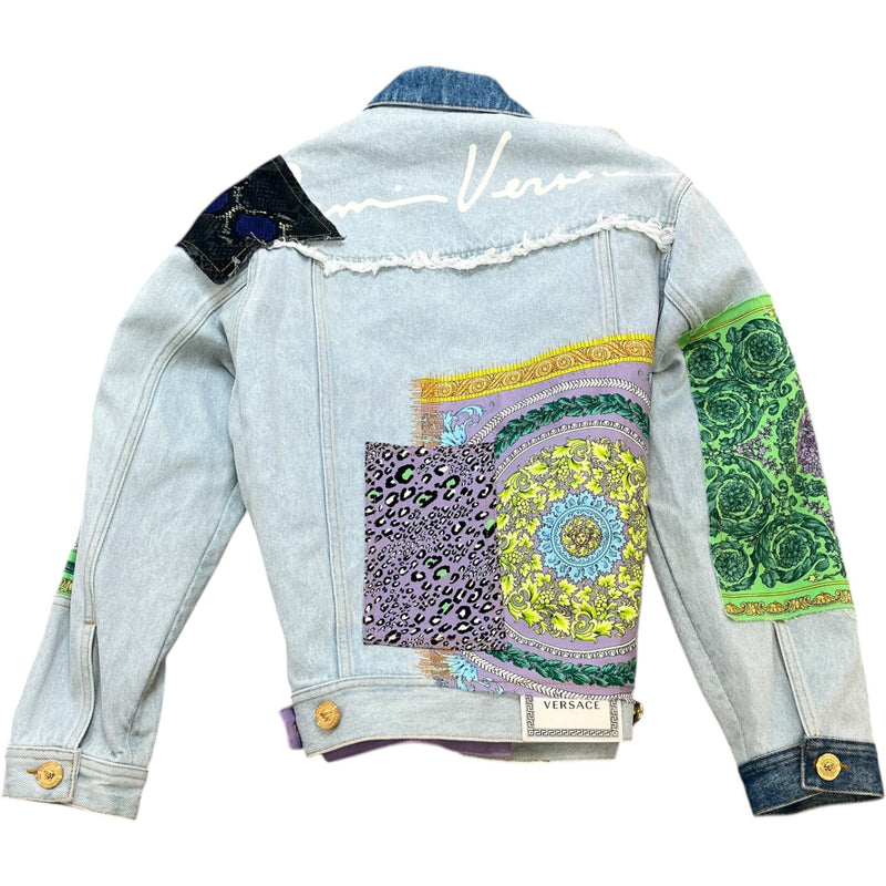 Women's Mixed Print Patchwork Jacket Multi-Coloured Size M / UK 10