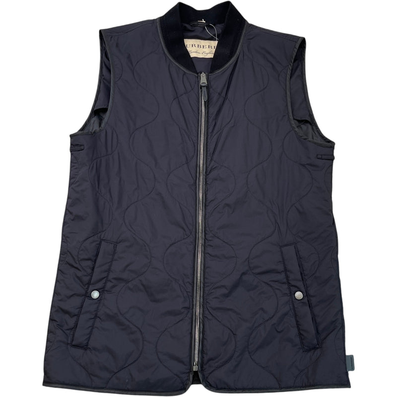 Men's Quilted Nylon Gilet Black Size M