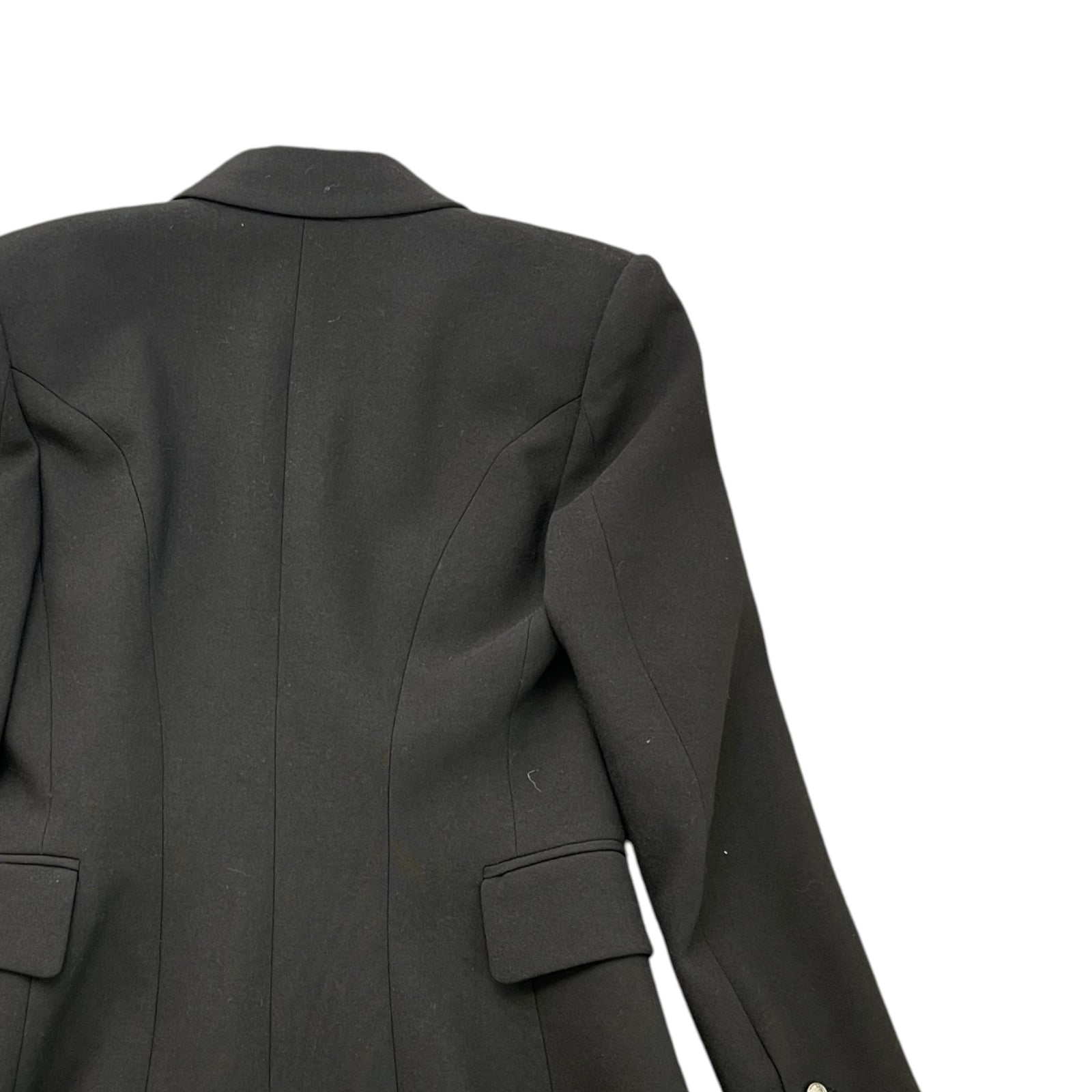 Women's Button Logo Double Breasted Blazer Jacket Black Size IT 36 / UK 4 - Photo 4