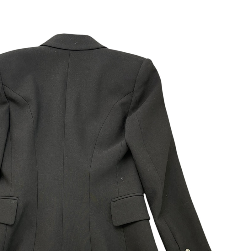 Women's Button Logo Double Breasted Blazer Jacket Black Size IT 36 / UK 4