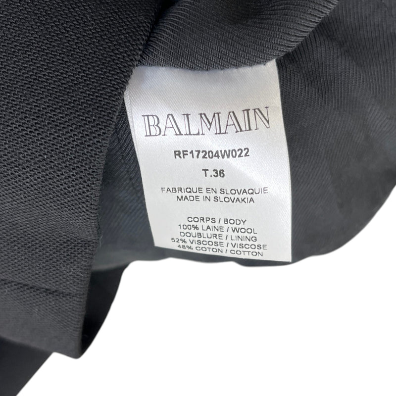 Women's Button Logo Double Breasted Blazer Jacket Black Size IT 36 / UK 4