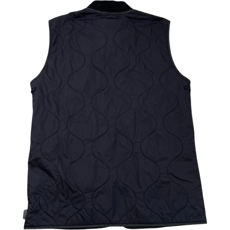 Men's Quilted Nylon Gilet Black Size M