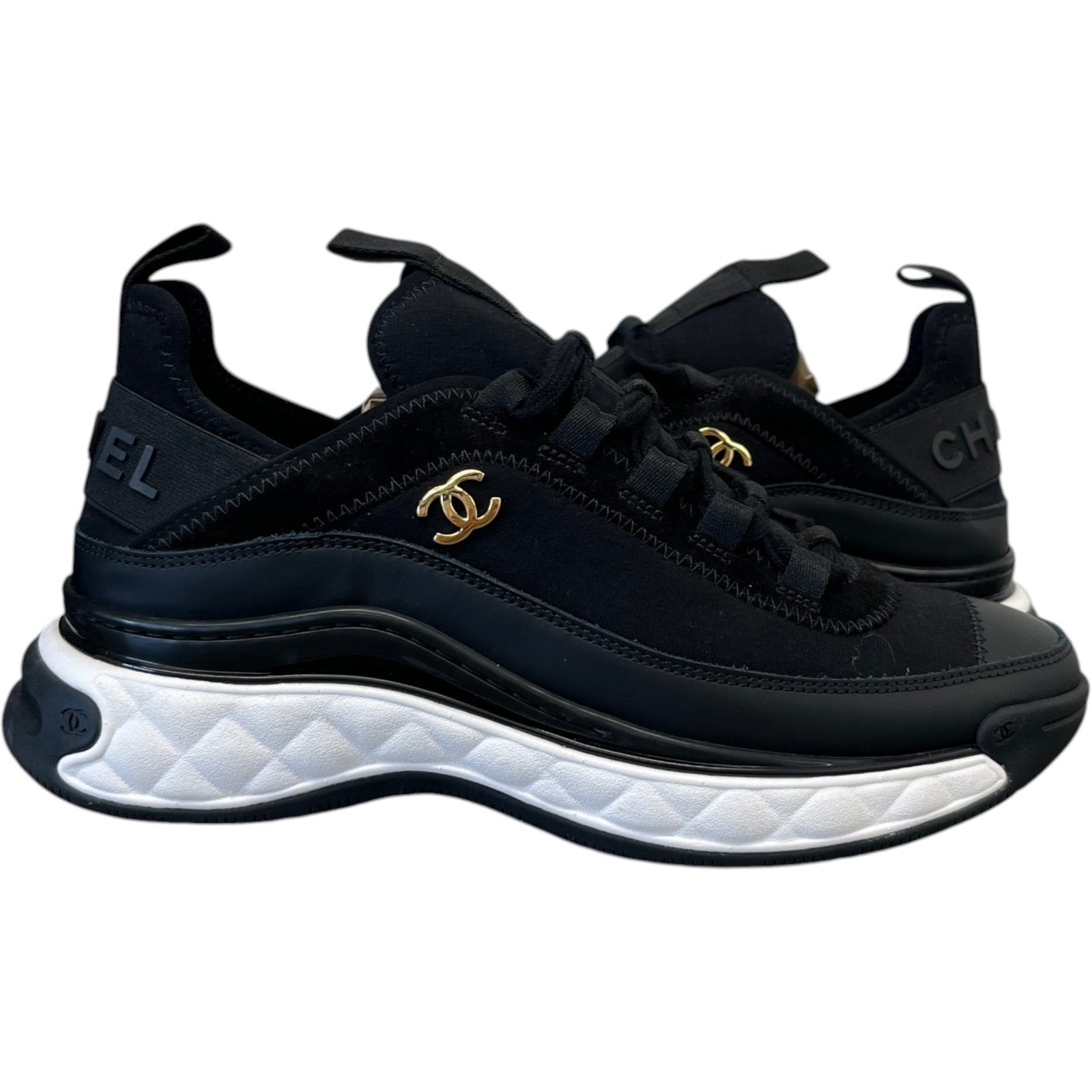 Women's CC Runner Low Trainers Black Size UK 4 / EU 37 - Photo 3