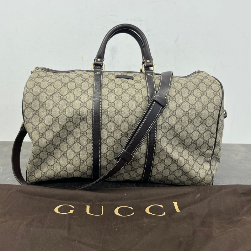 Men's Gg Supreme Carry On Bag Beige