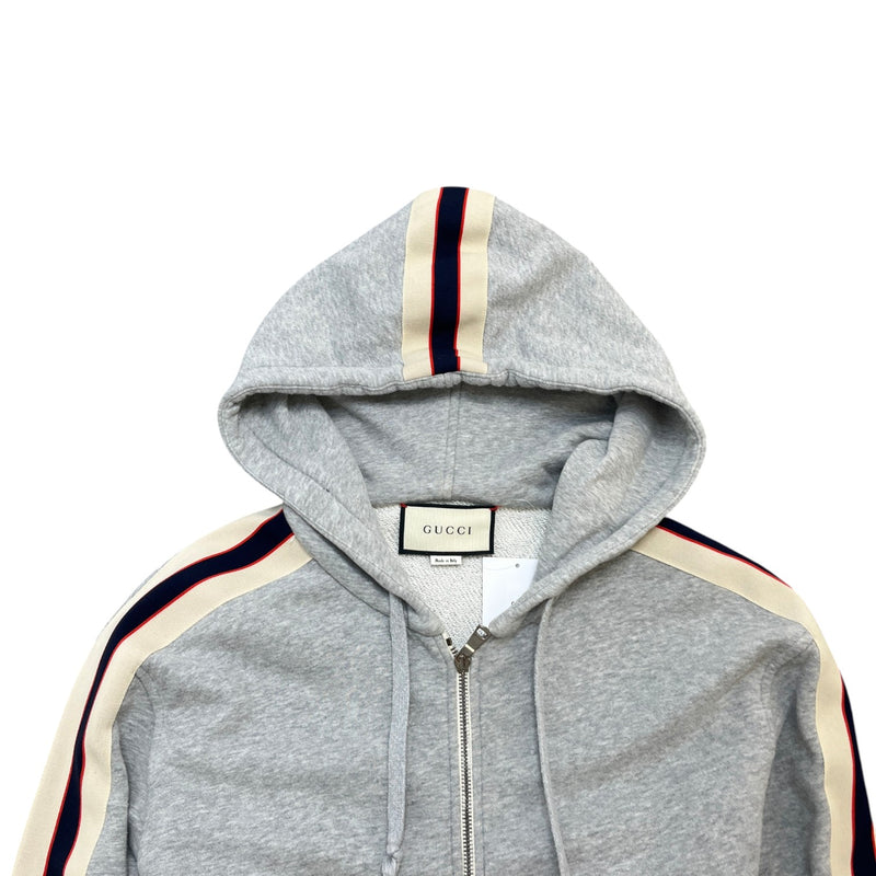 Men's Tape Logo Hoodie Grey Size S