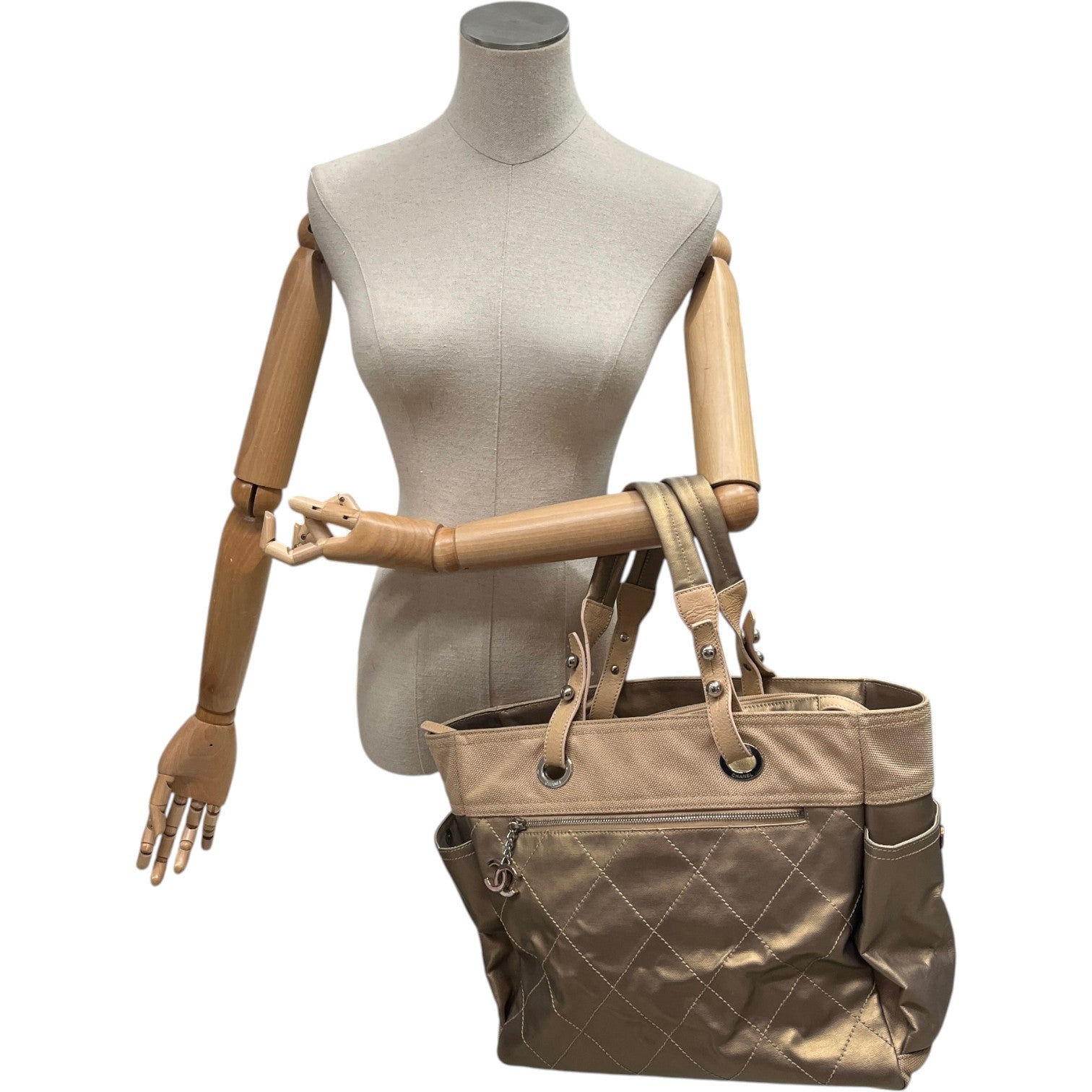 Women's Paris-Biarritz Tote Bag Gold - Photo 2