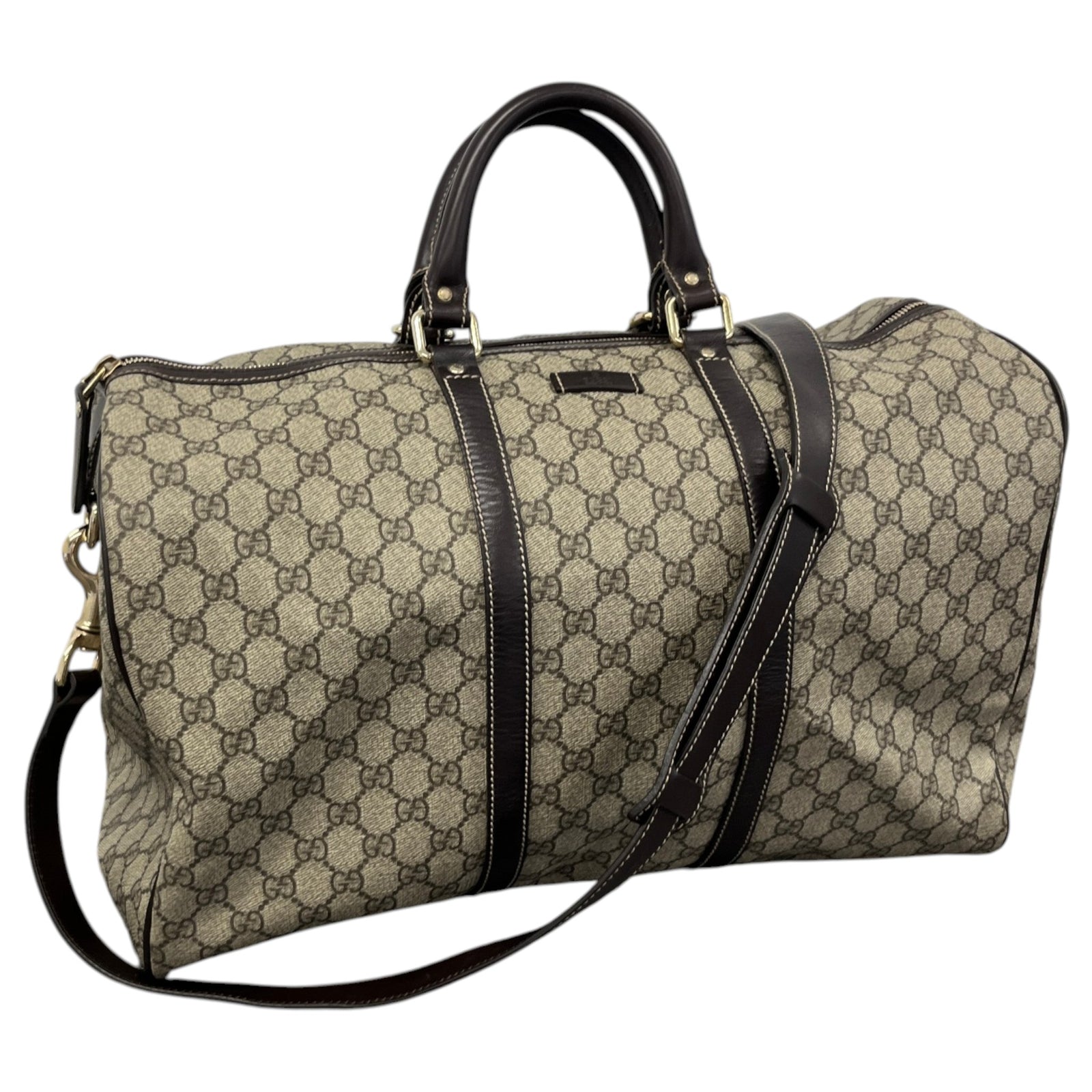 Men's Gg Supreme Carry On Bag Beige - Photo 4