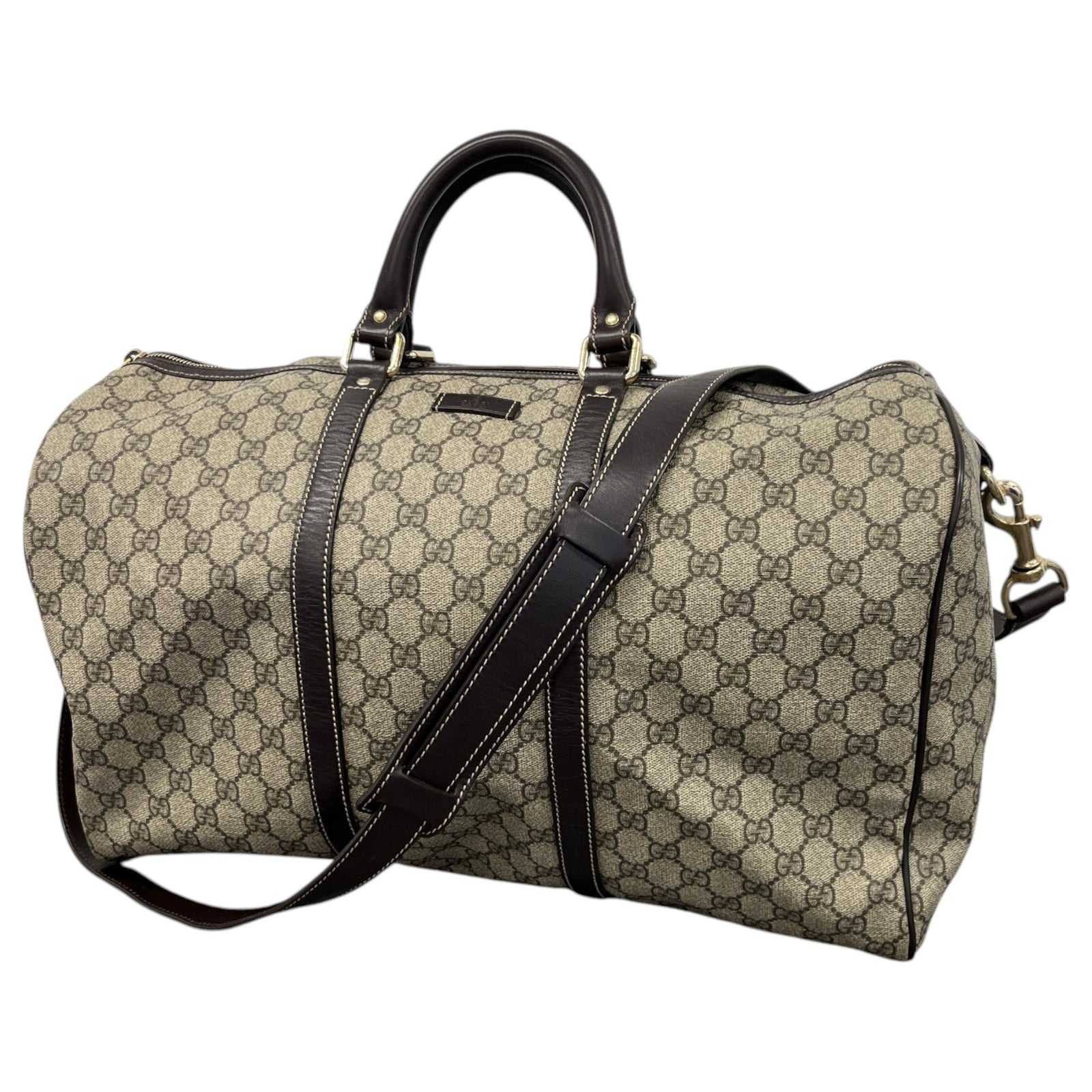 Men's Gg Supreme Carry On Bag Beige - Photo 5