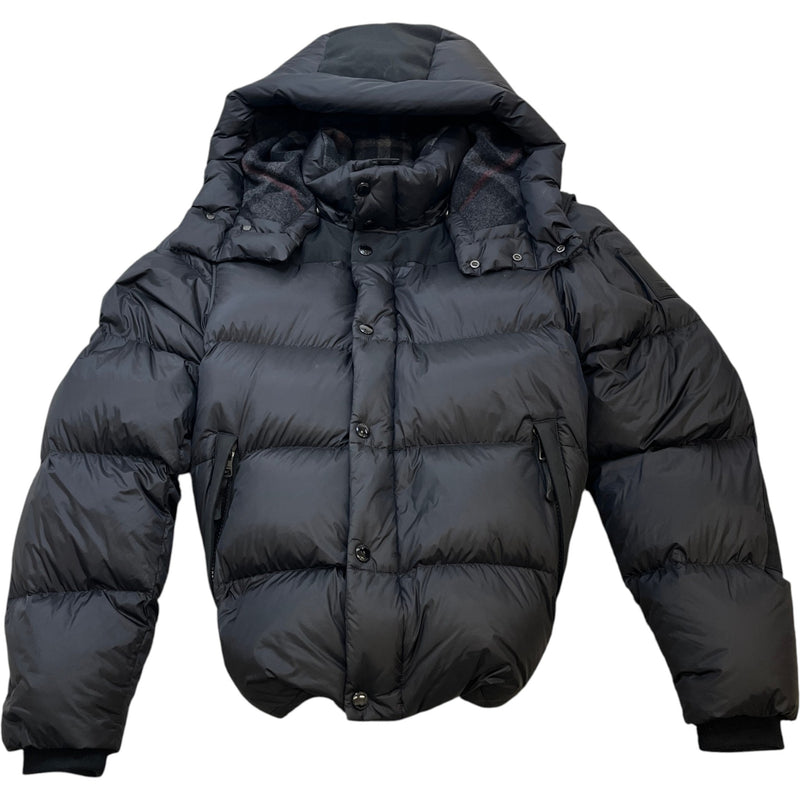 Men's Detachable Sleeve Down Jacket Black Size L