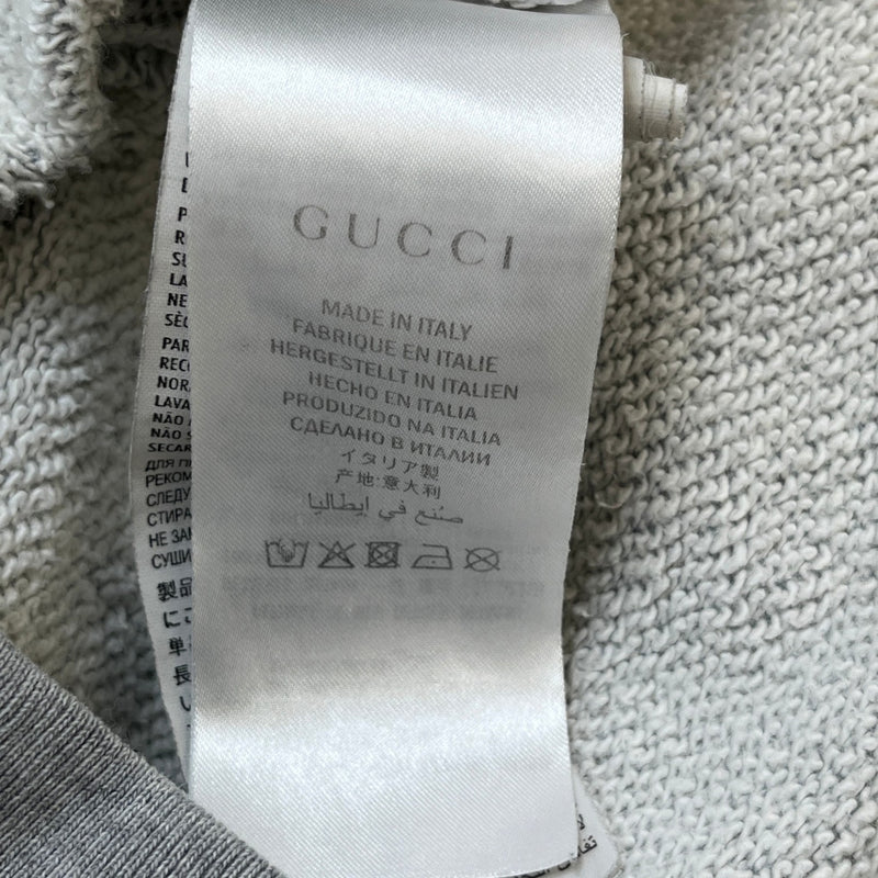 Men's Tape Logo Hoodie Grey Size S