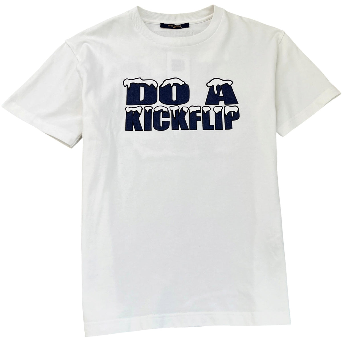 Men's Do A Kickflip Graphic T-Shirt White Size M - Photo 1