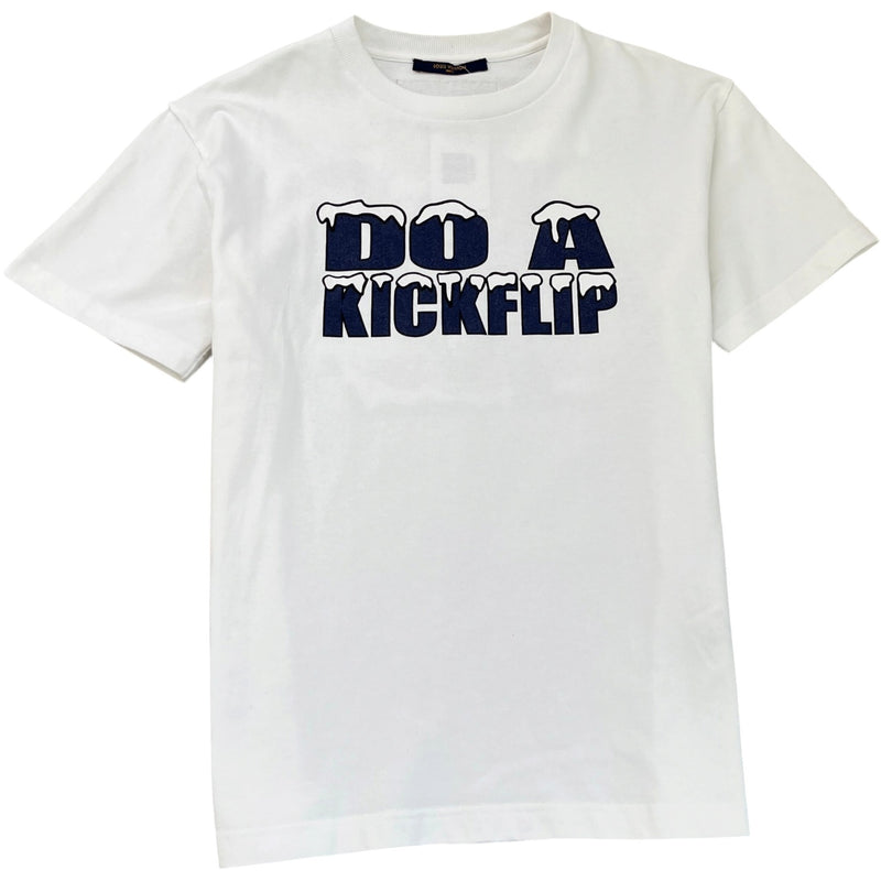 Men's Do A Kickflip Graphic T-Shirt White Size M