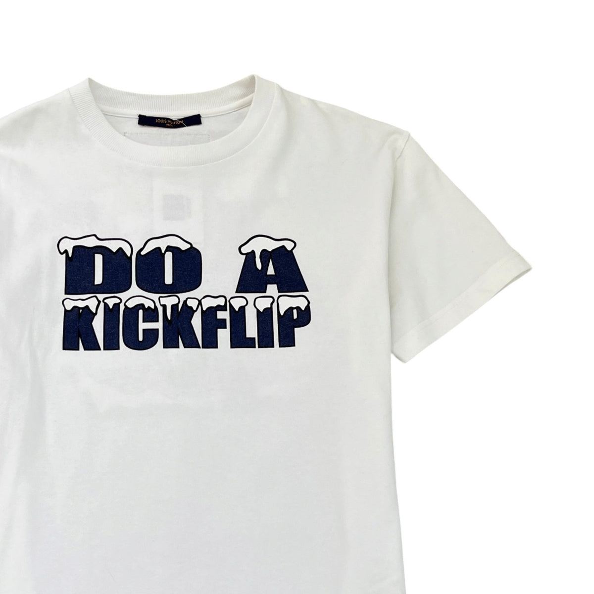 Men's Do A Kickflip Graphic T-Shirt White Size M - Photo 5
