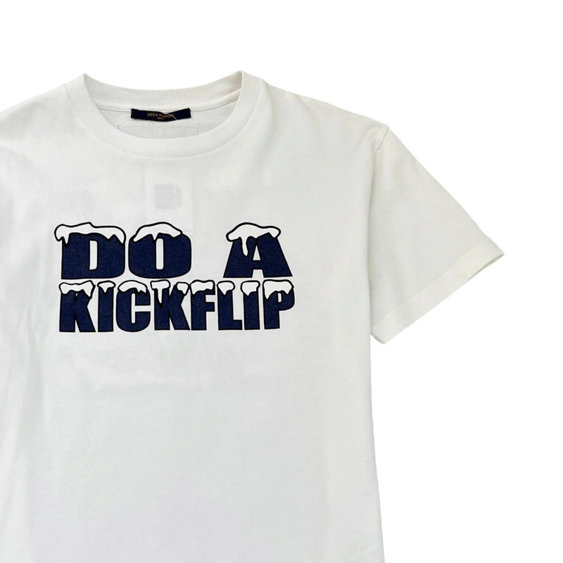 Men's Do A Kickflip Graphic T-Shirt White Size M