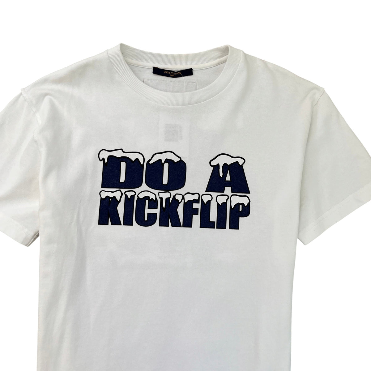 Men's Do A Kickflip Graphic T-Shirt White Size M - Photo 3