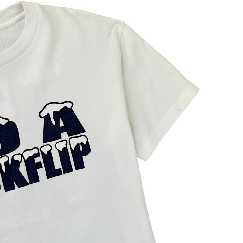 Men's Do A Kickflip Graphic T-Shirt White Size M