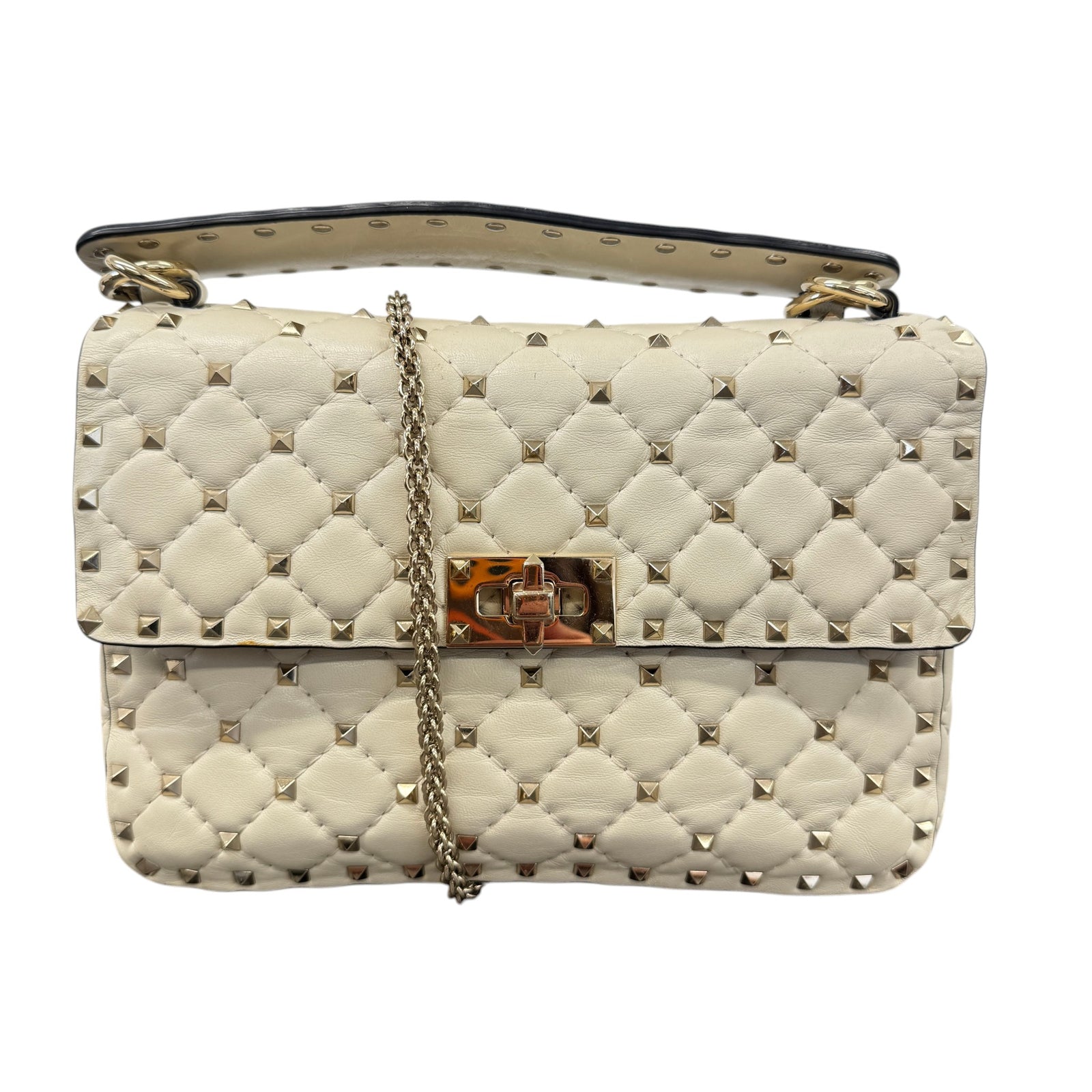 Women's Rockstud Handbag White - Photo 1