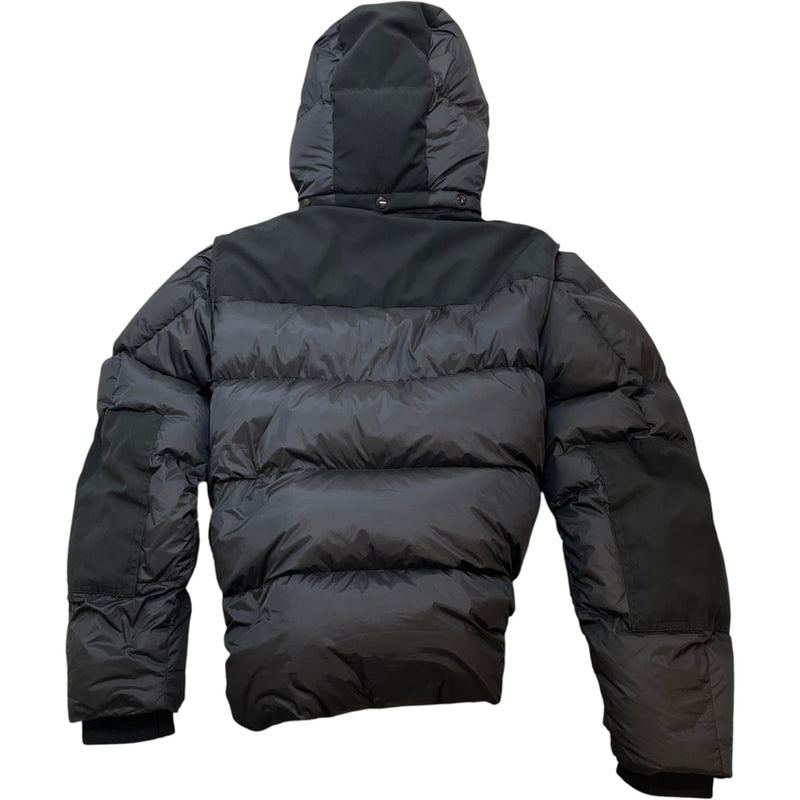 Men's Detachable Sleeve Down Jacket Black Size L