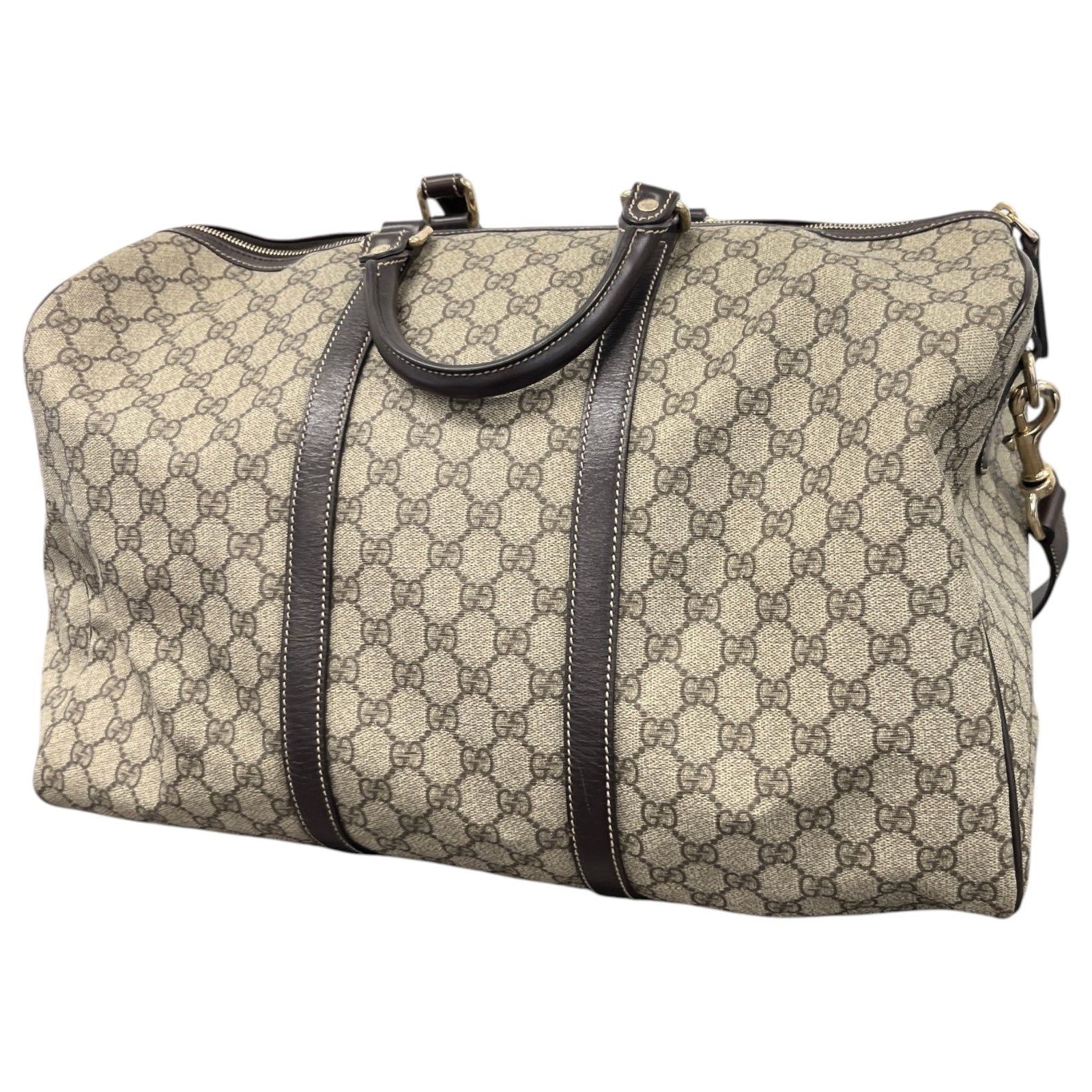 Men's Gg Supreme Carry On Bag Beige - Photo 9