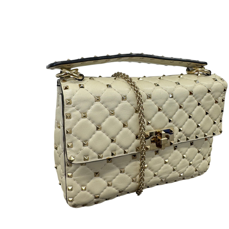 Women's Rockstud Handbag White