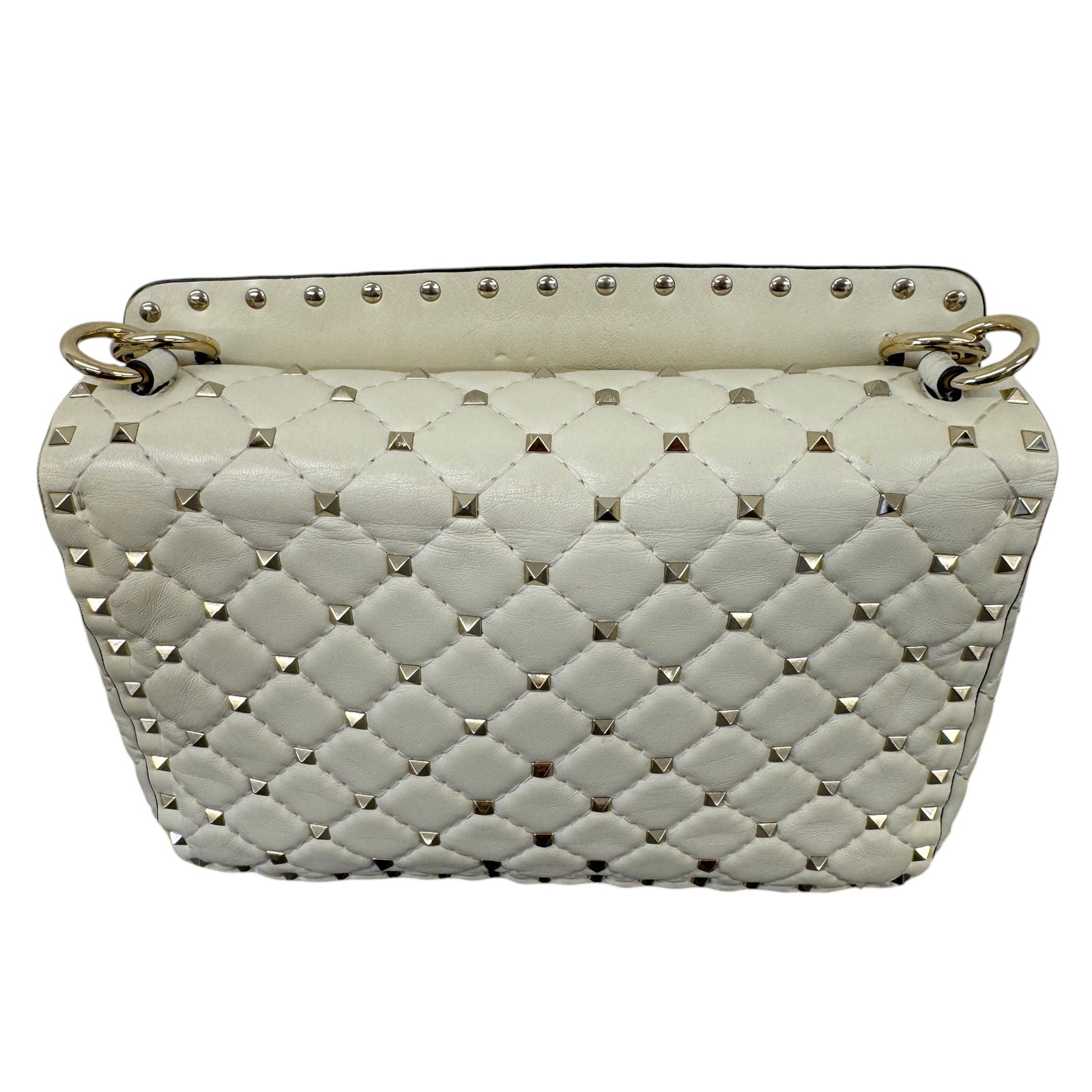 Women's Rockstud Handbag White - Photo 3