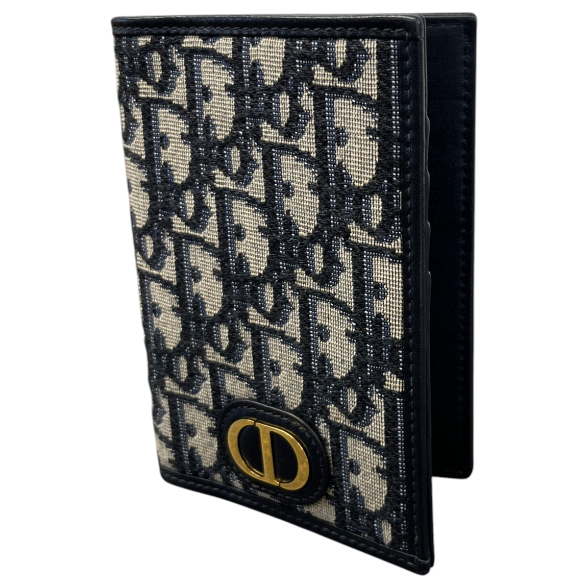 Women's Oblique 30 Montaigne Passport Holder Navy - Photo 5