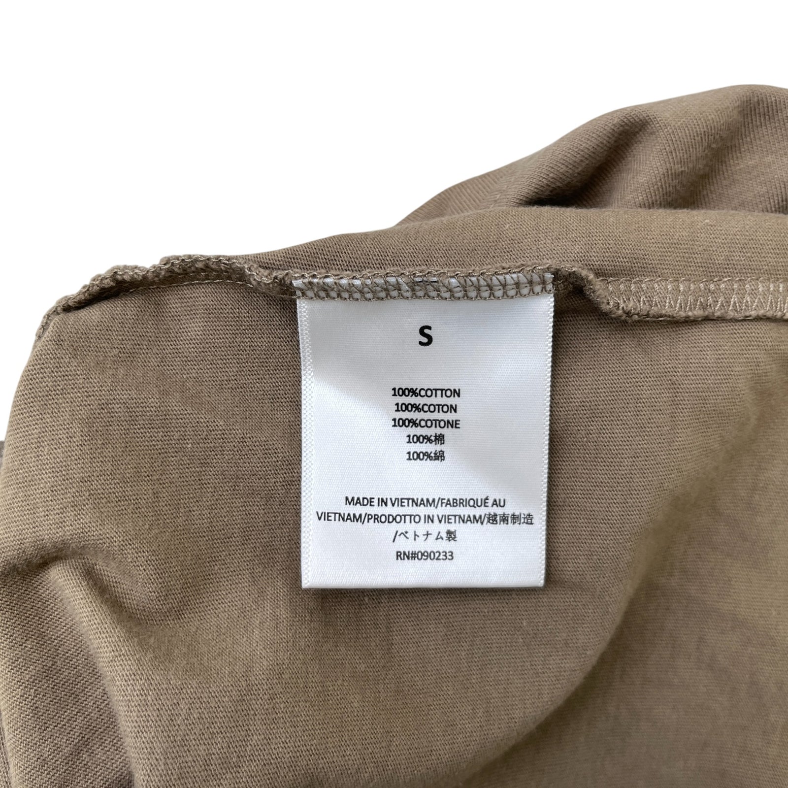 Men's Fear Of God T-Shirt Khaki Size S - Photo 6