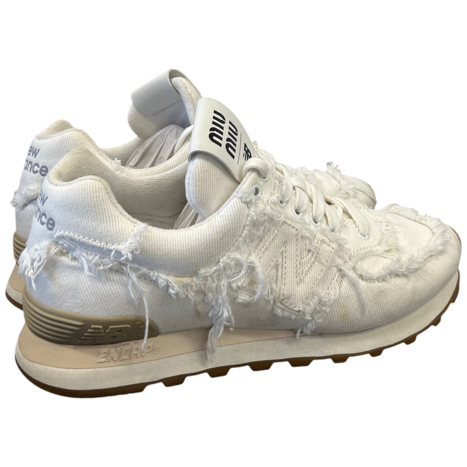 Women's X New Balance Low Trainers White Size EU 38 / UK 5 - Photo 8