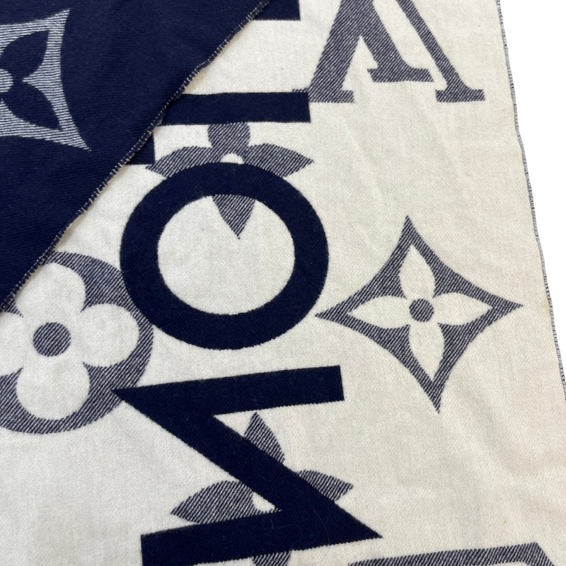 Women's All About Monogram Scarf Navy