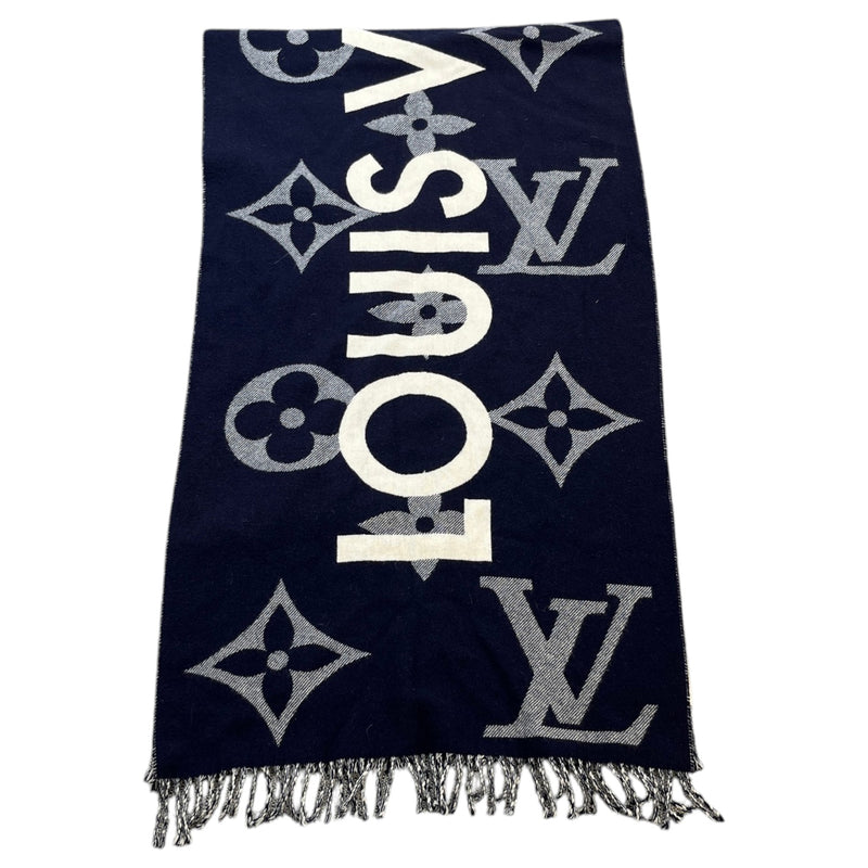 Women's All About Monogram Scarf Navy