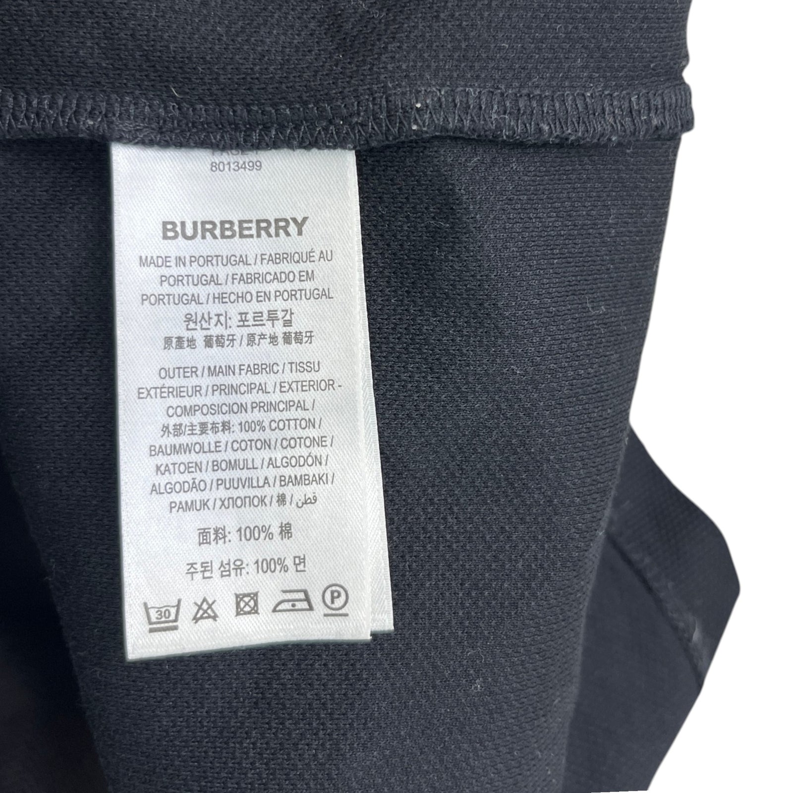 Men's Collar Logo Polo Shirt Black Size XS - Photo 6