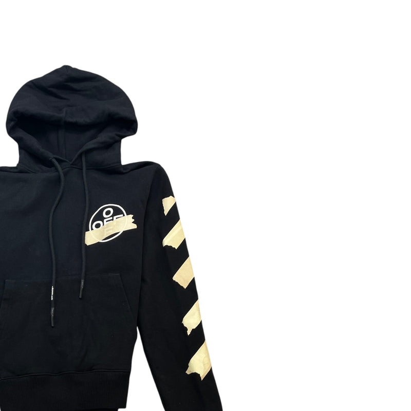 Men's Tape Arrows Hoodie Black Size S