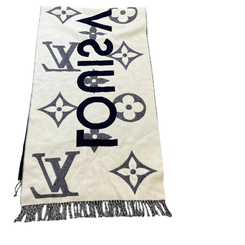 Women's All About Monogram Scarf Navy