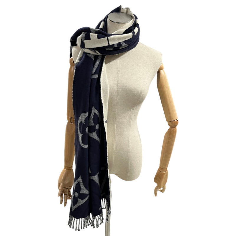 Women's All About Monogram Scarf Navy