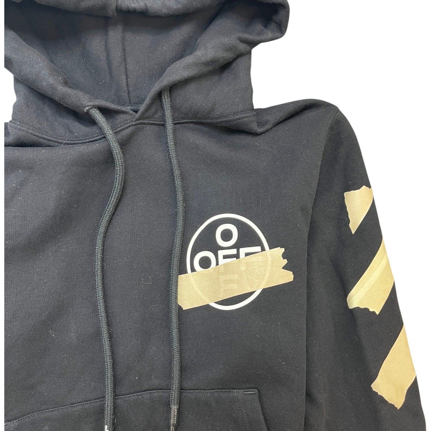 Men's Tape Arrows Hoodie Black Size S - Photo 6