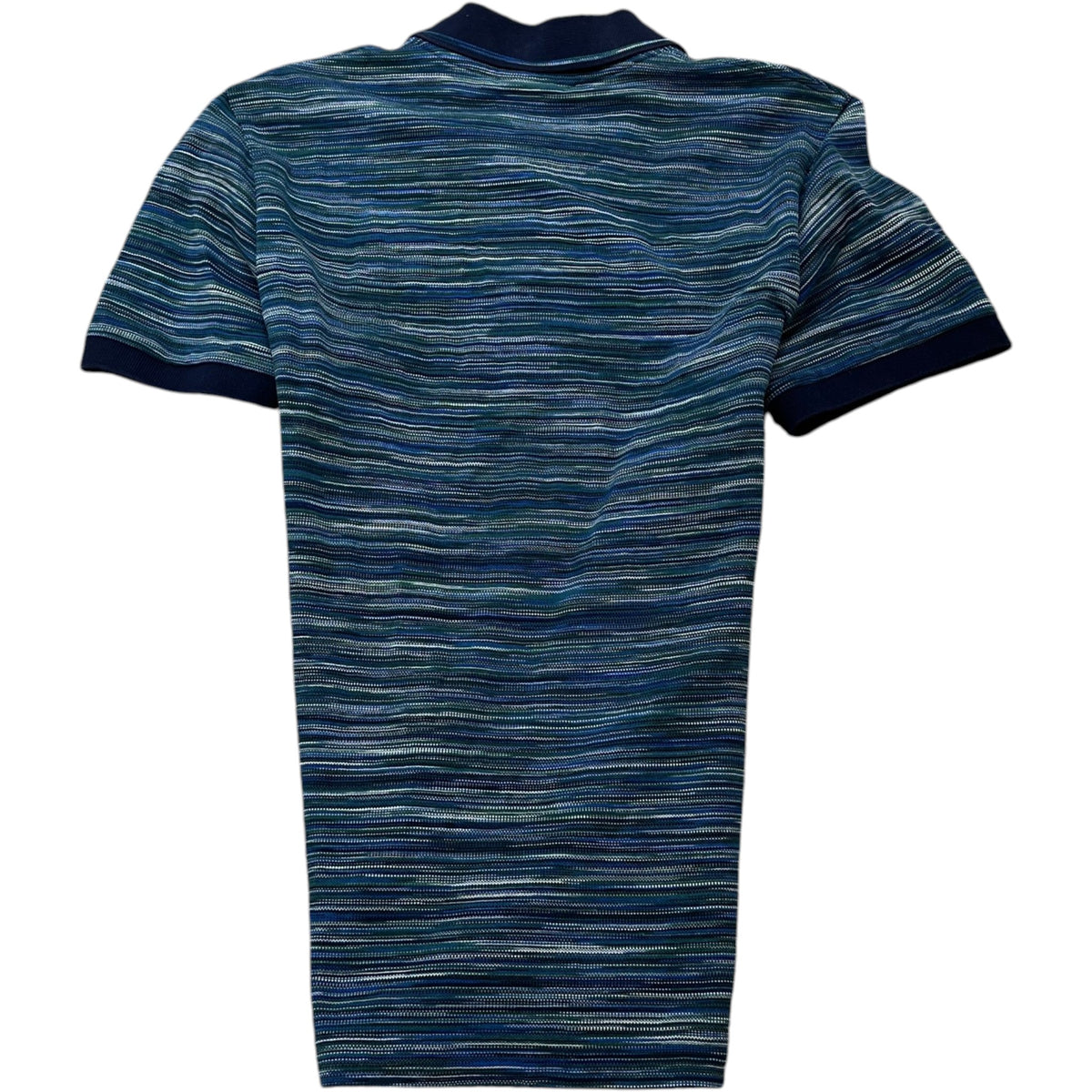 Men's Space Dyed Polo Shirt Blue Size XS - Photo 2