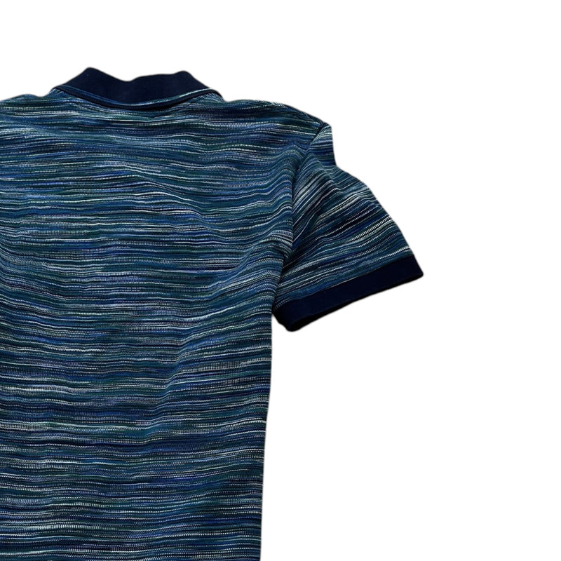 Men's Space Dyed Polo Shirt Blue Size XS