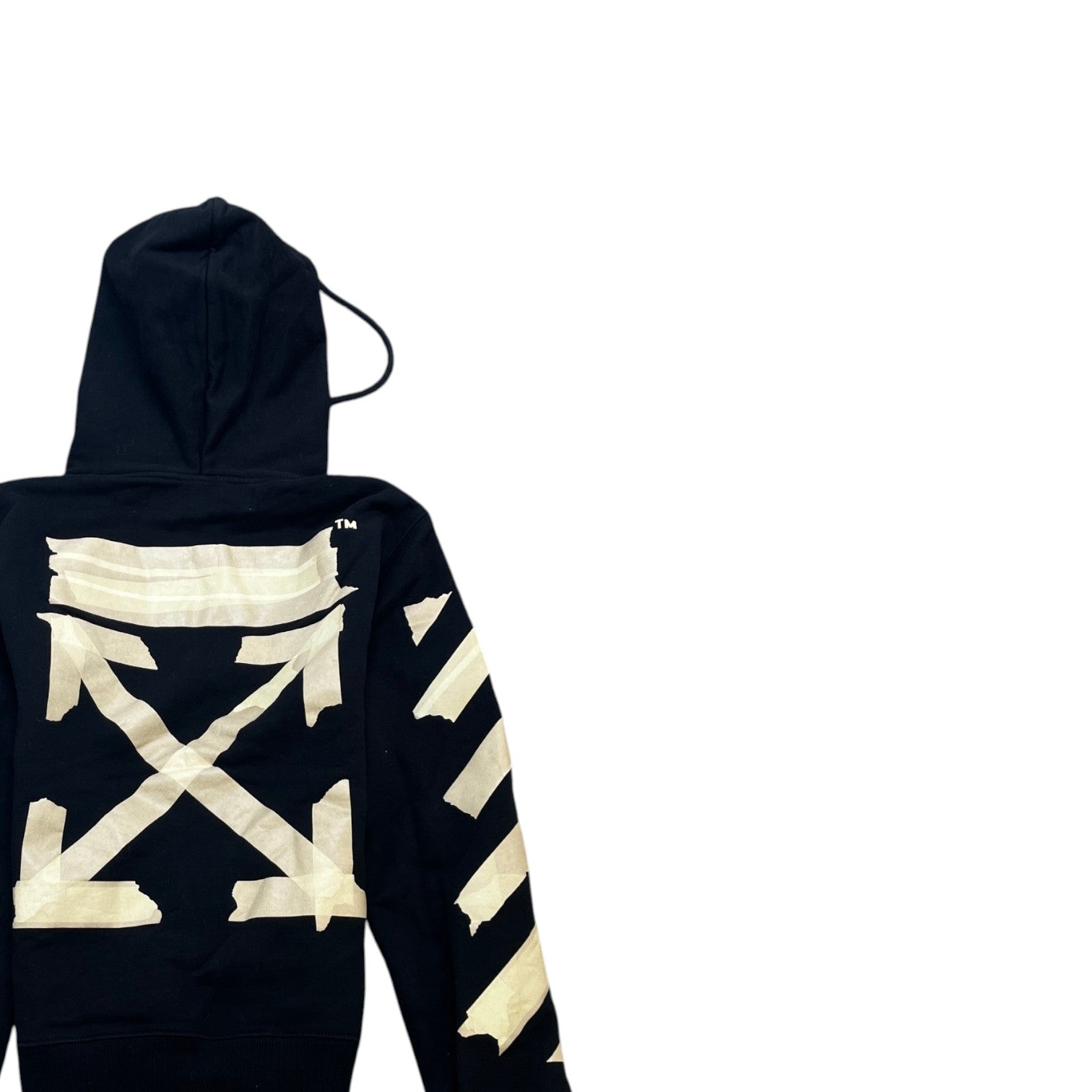 Men's Tape Arrows Hoodie Black Size S - Photo 4