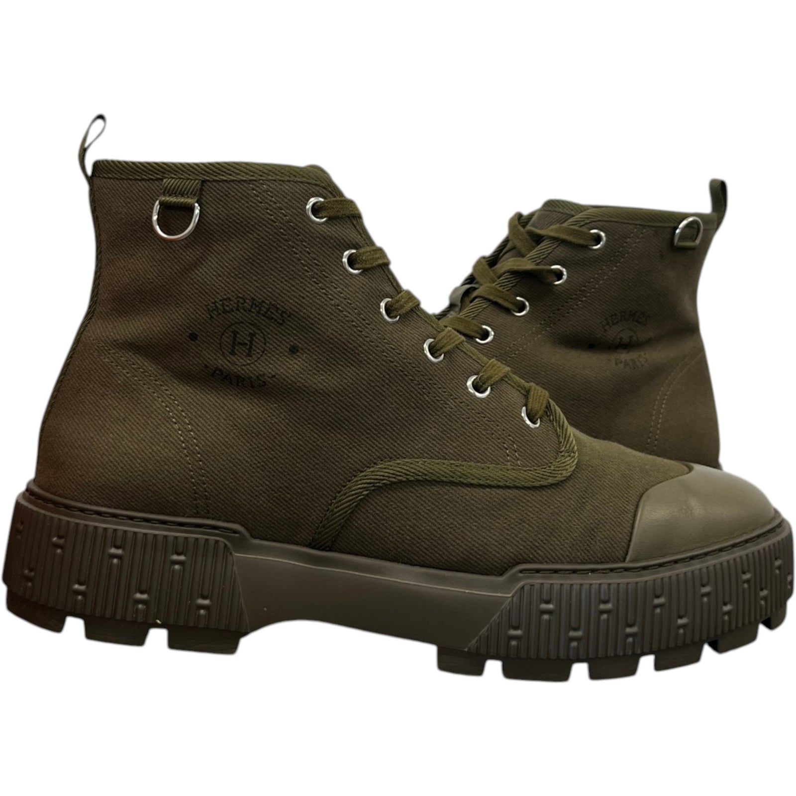 Men's Itineraire Ankle Boots Khaki Size UK 9 / EU 43 - Photo 3