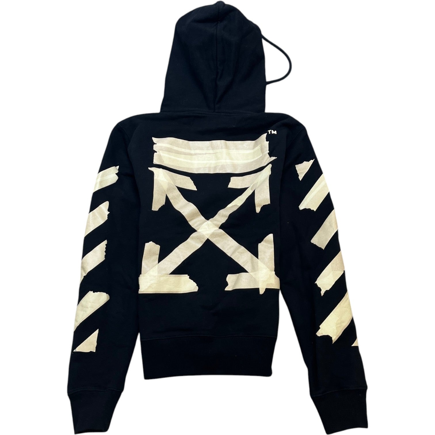 Men's Tape Arrows Hoodie Black Size S - Photo 2