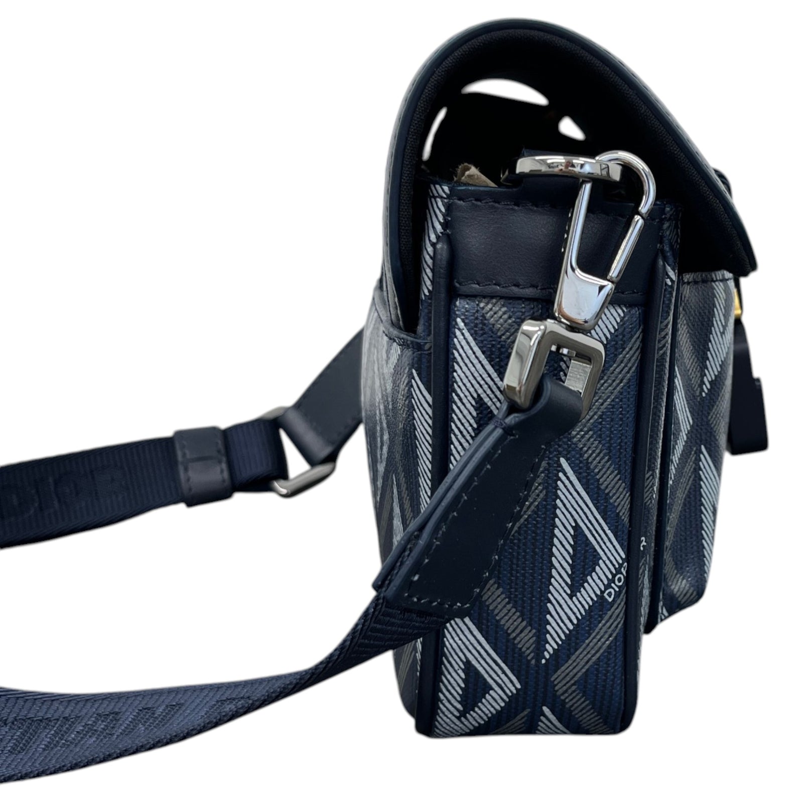 Men's Cd Diamond Wallet On Strap Bag Navy - Photo 6