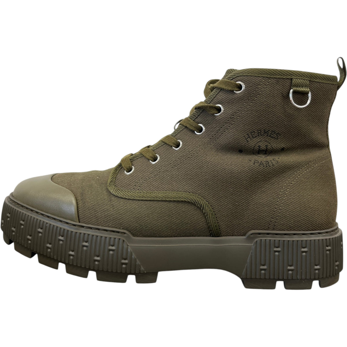 Men's Itineraire Ankle Boots Khaki Size UK 9 / EU 43 - Photo 5