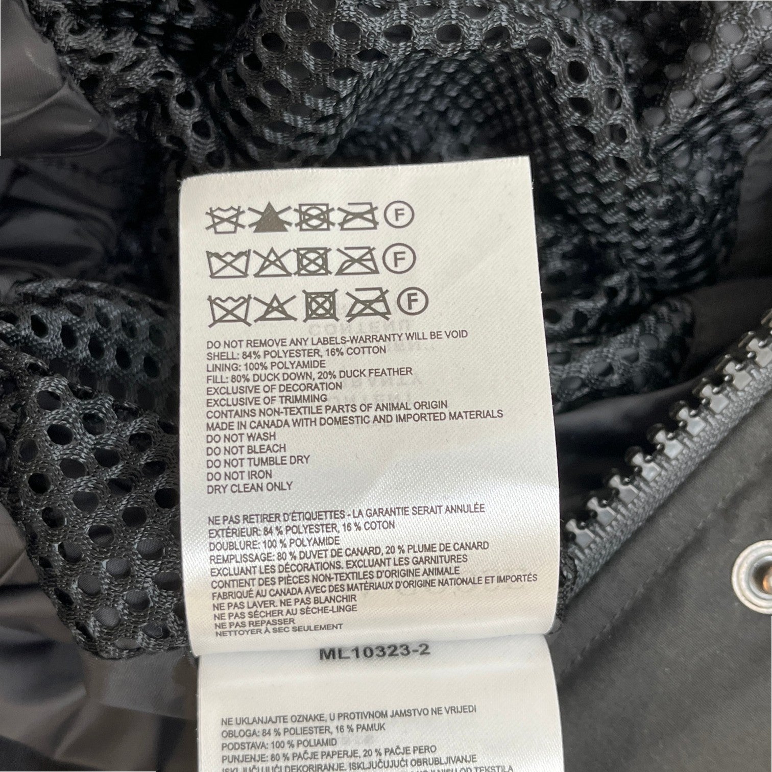Men's Macmillan Parka Down Jacket Black Size S - Photo 8