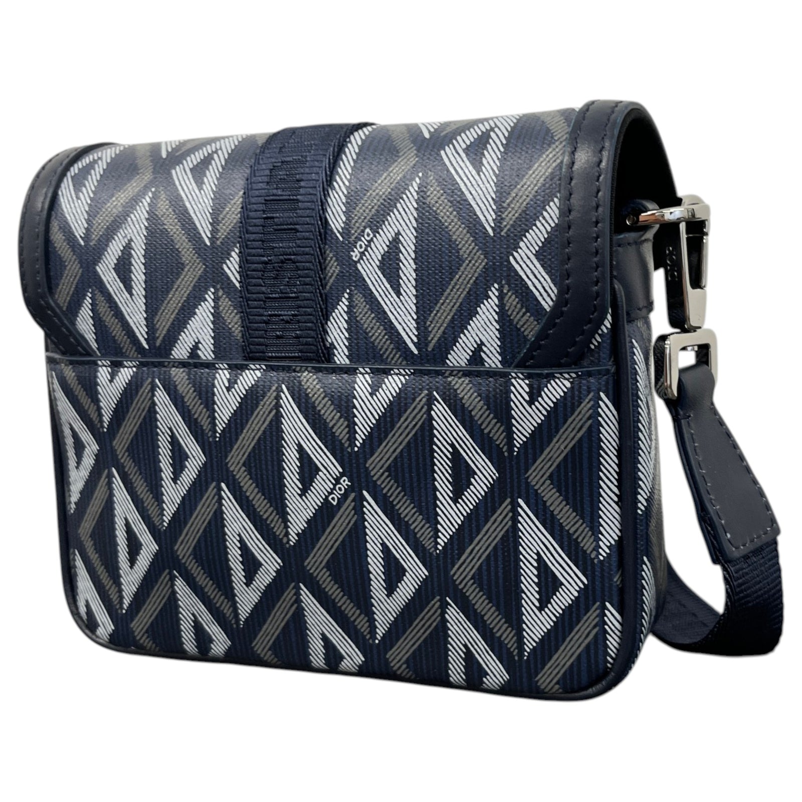 Men's Cd Diamond Wallet On Strap Bag Navy - Photo 9