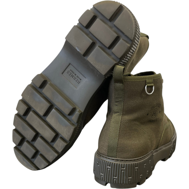Men's Itineraire Ankle Boots Khaki Size UK 9 / EU 43